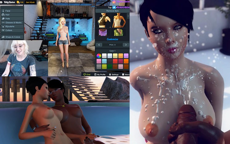 dxchat online d virtual world for sex in vr adult game review screenshot 
