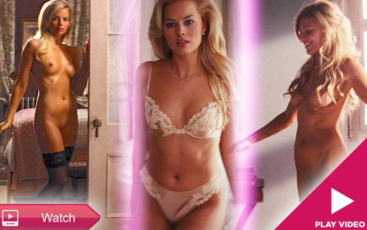 celeb margot robbie strips topless and naked for wolf of wall street film