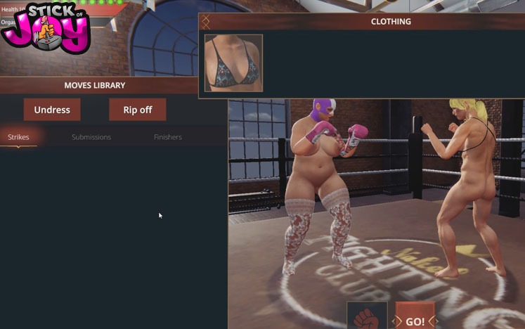 naked fighter d rip off clothing