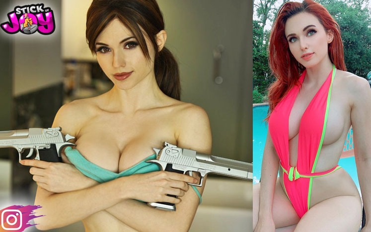 ten hottest busty instagram cosplayer babes with massive boobs top Amouranth 